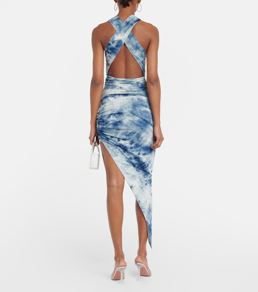 Alexandre Vauthier Printed cut-out midi dress