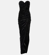 Alexandre Vauthier Ruched velvet gown