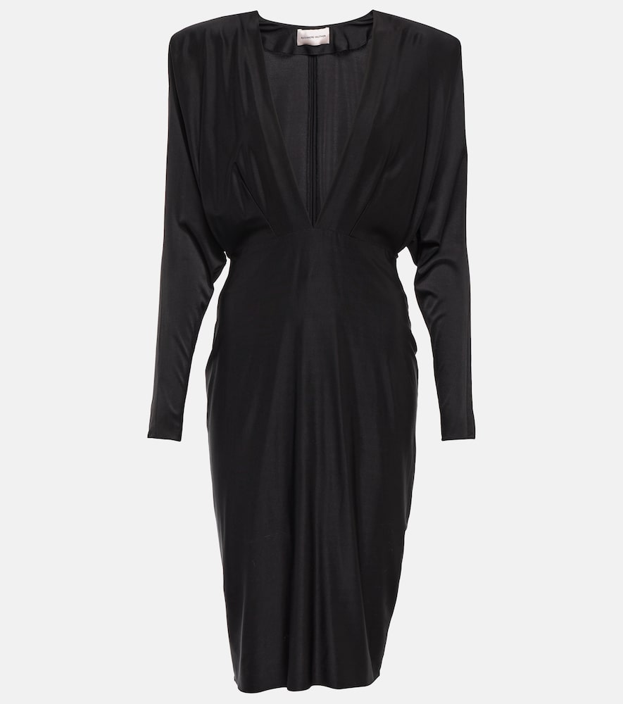 Alexandre Vauthier Satin midi dress. Alexandre Vauthier 缎面中长连衣裙