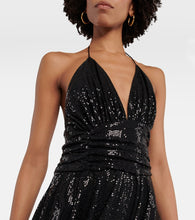 Alexandre Vauthier Sequined halterneck minidress