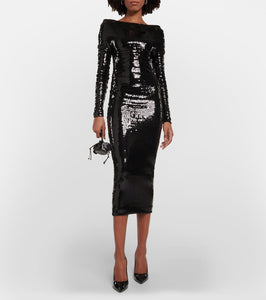 Alexandre Vauthier Sequined strapless gown