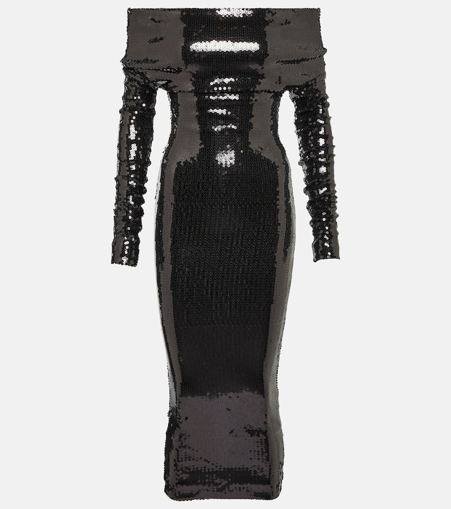 Alexandre Vauthier Sequined strapless gown. 亚历山大·沃蒂埃亮片无肩带礼服