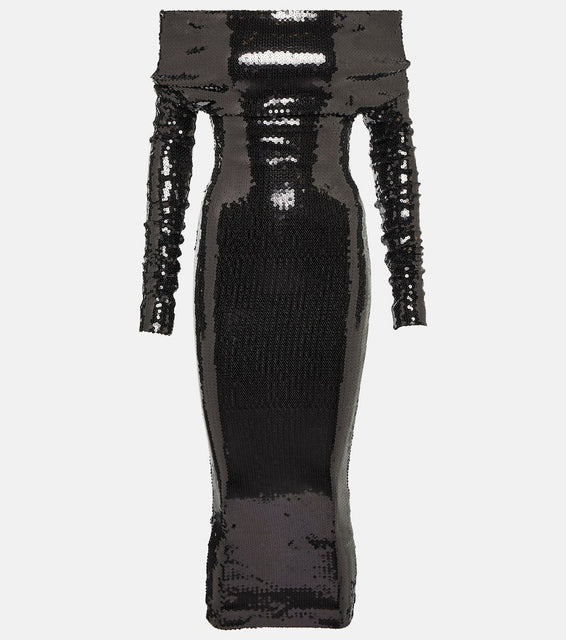 Alexandre Vauthier Sequined strapless gown