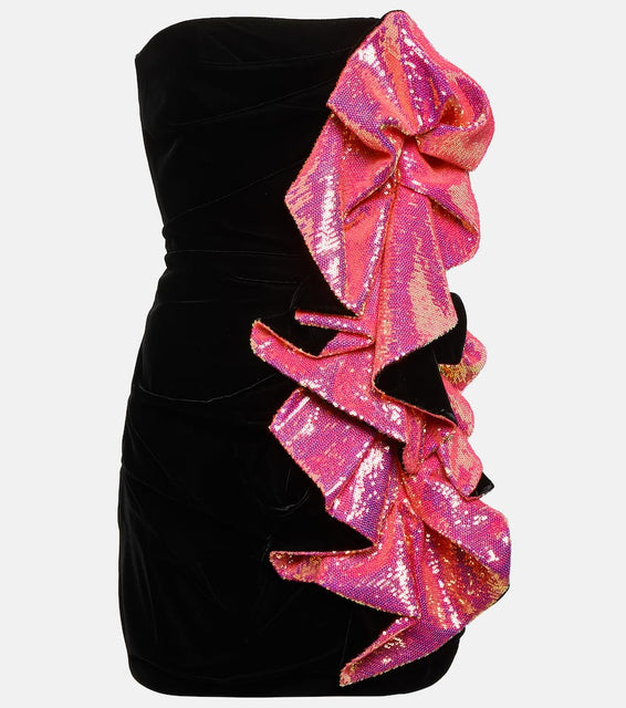 Alexandre Vauthier Strapless embellished minidress