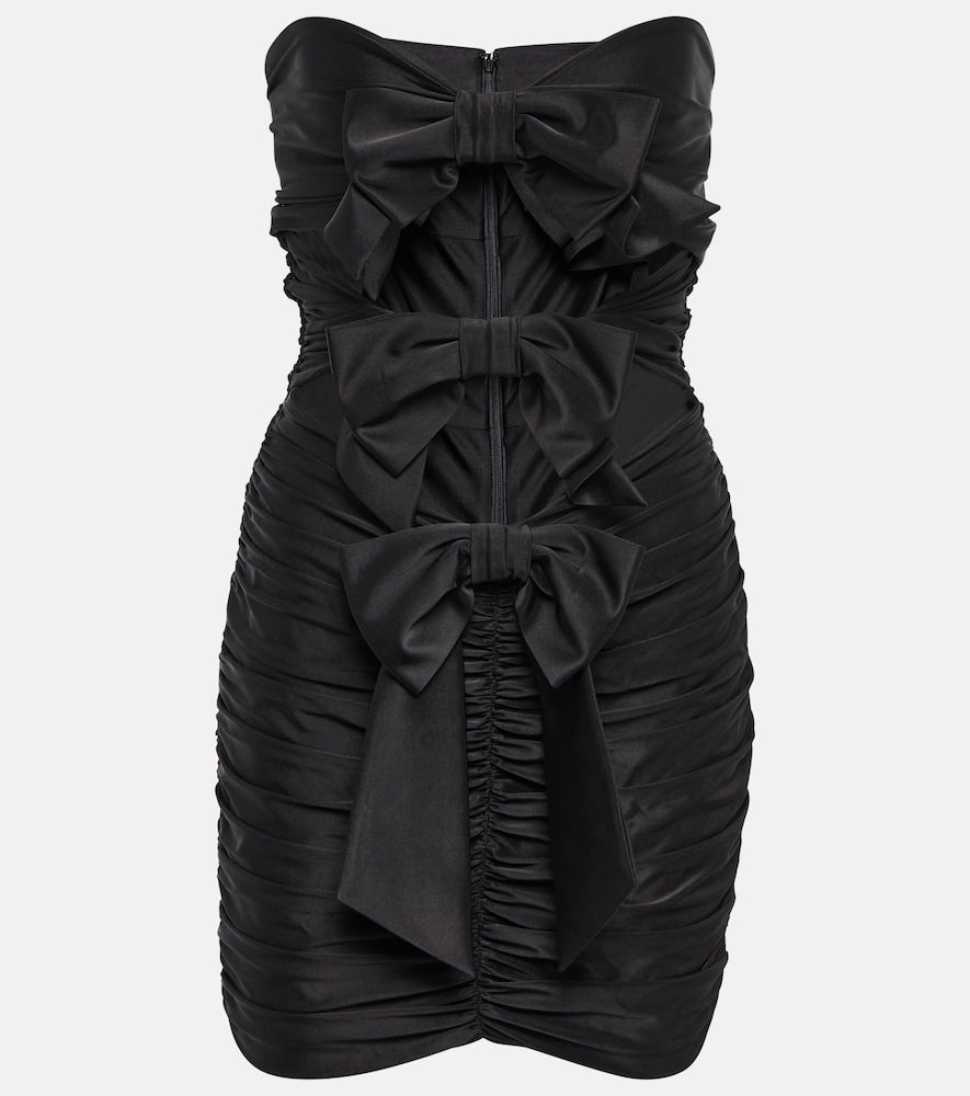 Alexandre Vauthier Strapless jersey minidress. Alexandre Vauthier 抹胸平纹针织迷你连衣裙