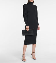 Alexandre Vauthier Turtleneck stretch-jersey midi dress