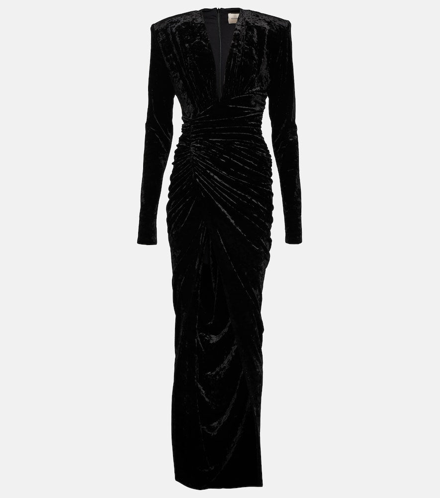Alexandre Vauthier Velvet gown. Alexandre Vauthier 天鹅绒礼服