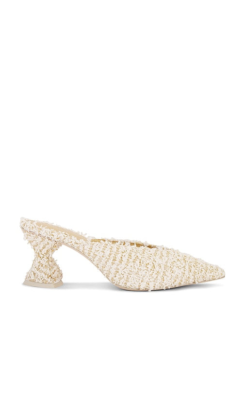 Alexis Madeline Mule in Ivory | Natural & Off White Closed Toe Mules for Women
