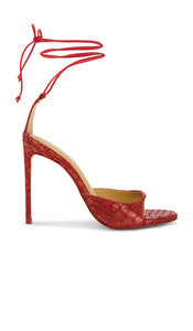 Alexis Sienna High Sandal in Red | Crimson Strappy Heels for Women