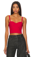 Alice + Olivia Adara Spaghetti Strap Bustier in Red - Alice + Olivia Bustier à fines bretelles Adara en rouge - Alice + Olivia Adara 红色细肩带紧身胸衣 - Alice + Olivia Adara Spaghettiträger-Bustier in Rot - Alice + Olivia Adara 스파게티 스트랩 뷔스티에 레드 색상 - Bustier con spalline sottili Alice + Olivia Adara in rosso