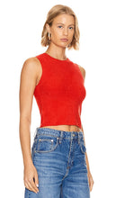 Alice + Olivia Amity Sleeveless Top in Red