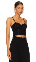 Alice + Olivia Damia Ruched Bustier in Black