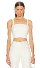 Alice + Olivia Marica Cape Crop Top in White