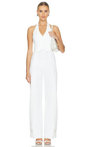 Alice + Olivia Robin Jumpsuit in White