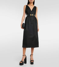 Altuzarra Anouk V-neck cotton-blend midi dress