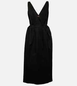 Altuzarra Anouk V-neck cotton-blend midi dress