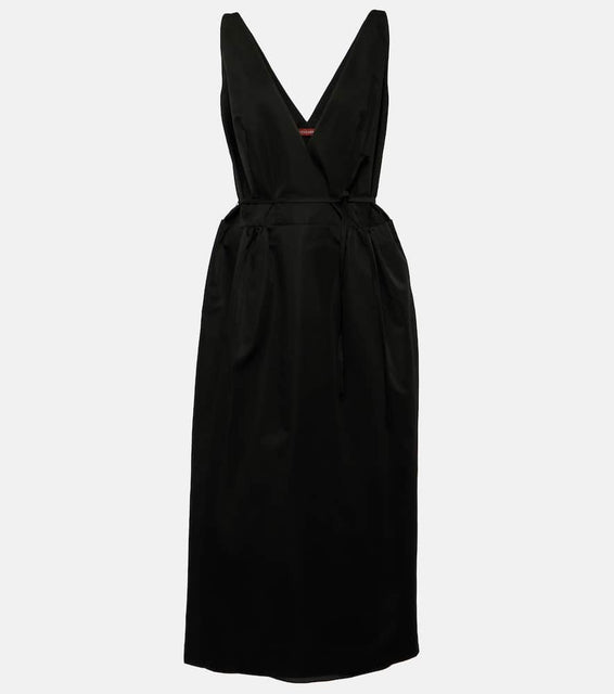 Altuzarra Anouk V-neck cotton-blend midi dress