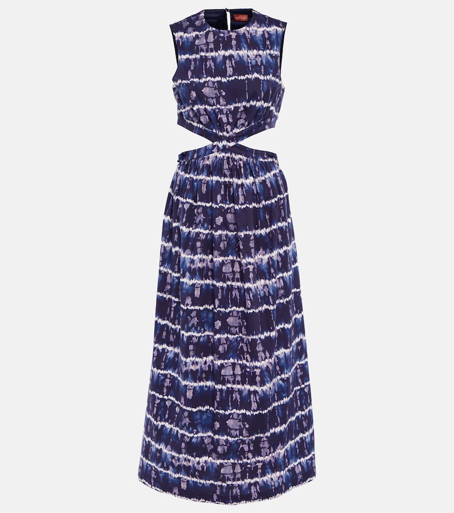 Altuzarra Ashima cutout cotton-blend midi dress. Altuzarra Ashima 镂空棉混纺中长连衣裙