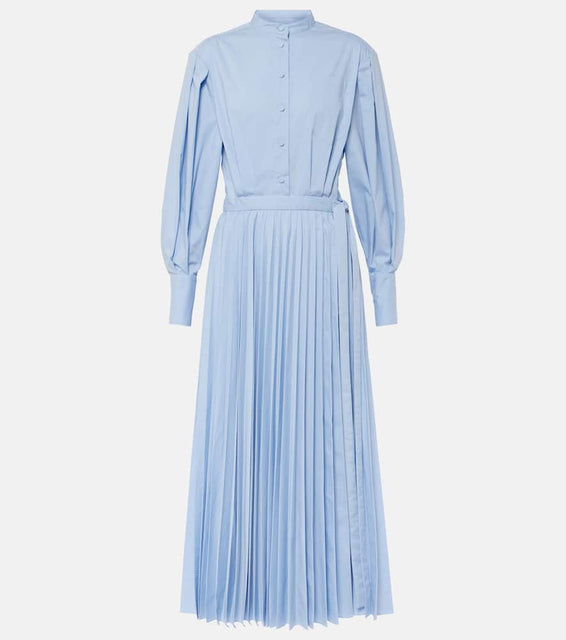 Altuzarra Binoche pliss√É¬© cotton-blend midi dress