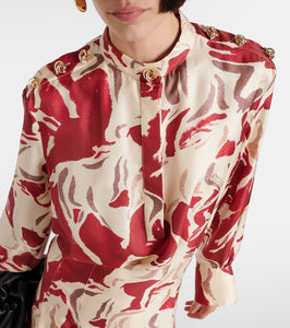 Altuzarra Felicia printed silk maxi dress