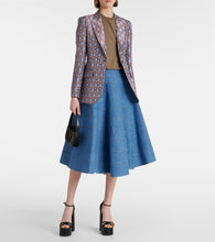 Altuzarra Grace paneled denim midi skirt