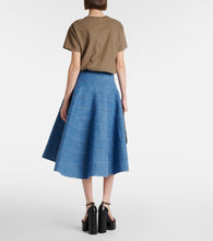 Altuzarra Grace paneled denim midi skirt