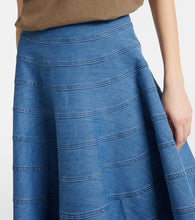 Altuzarra Grace paneled denim midi skirt