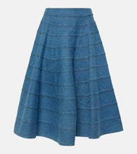 Altuzarra Grace paneled denim midi skirt - Altuzarra Grace 拼接牛仔中长裙