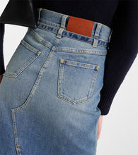 Altuzarra High-rise denim midi skirt