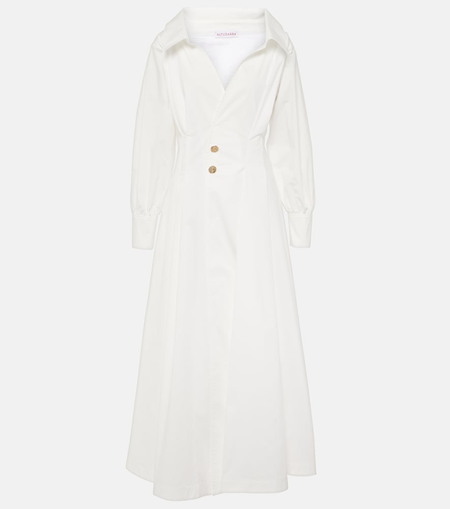 Altuzarra Isabela cotton-blend midi dress. Altuzarra Isabela 棉混纺中长连衣裙