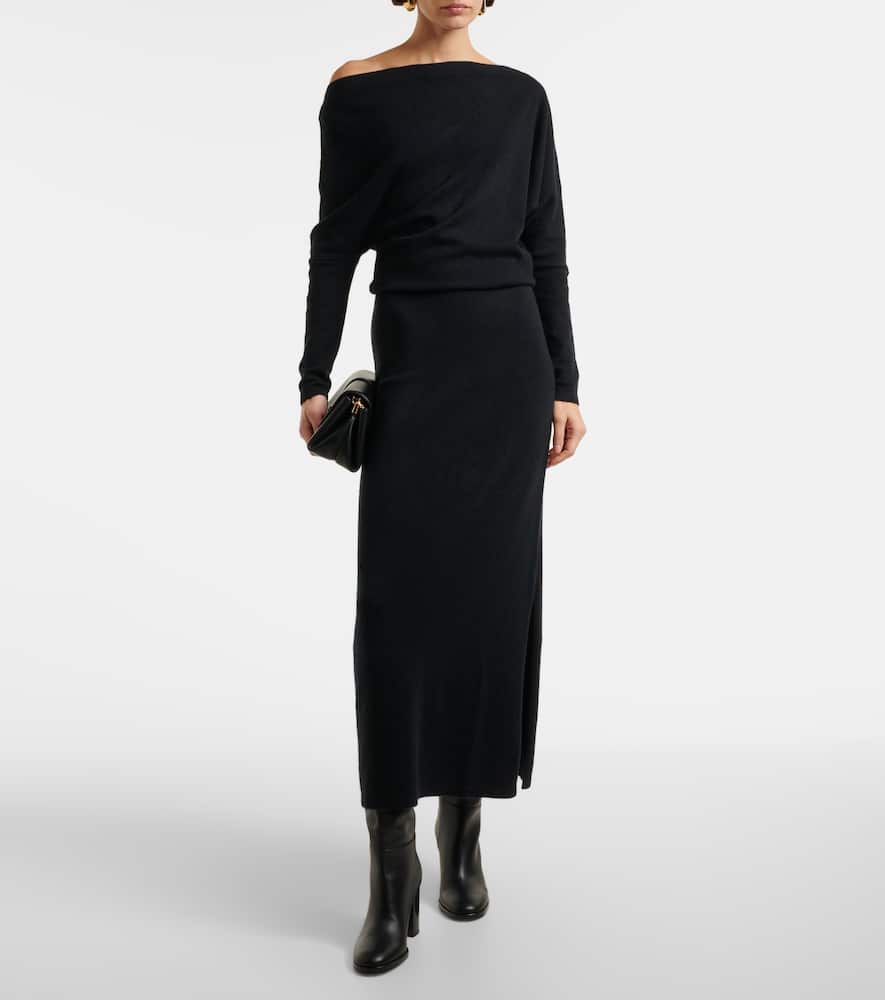 Altuzarra Kasos off-shoulder cashmere gown