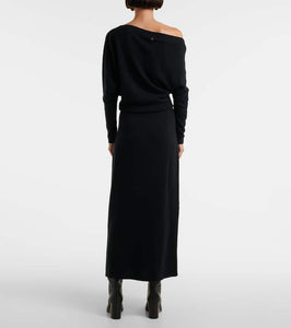 Altuzarra Kasos off-shoulder cashmere gown
