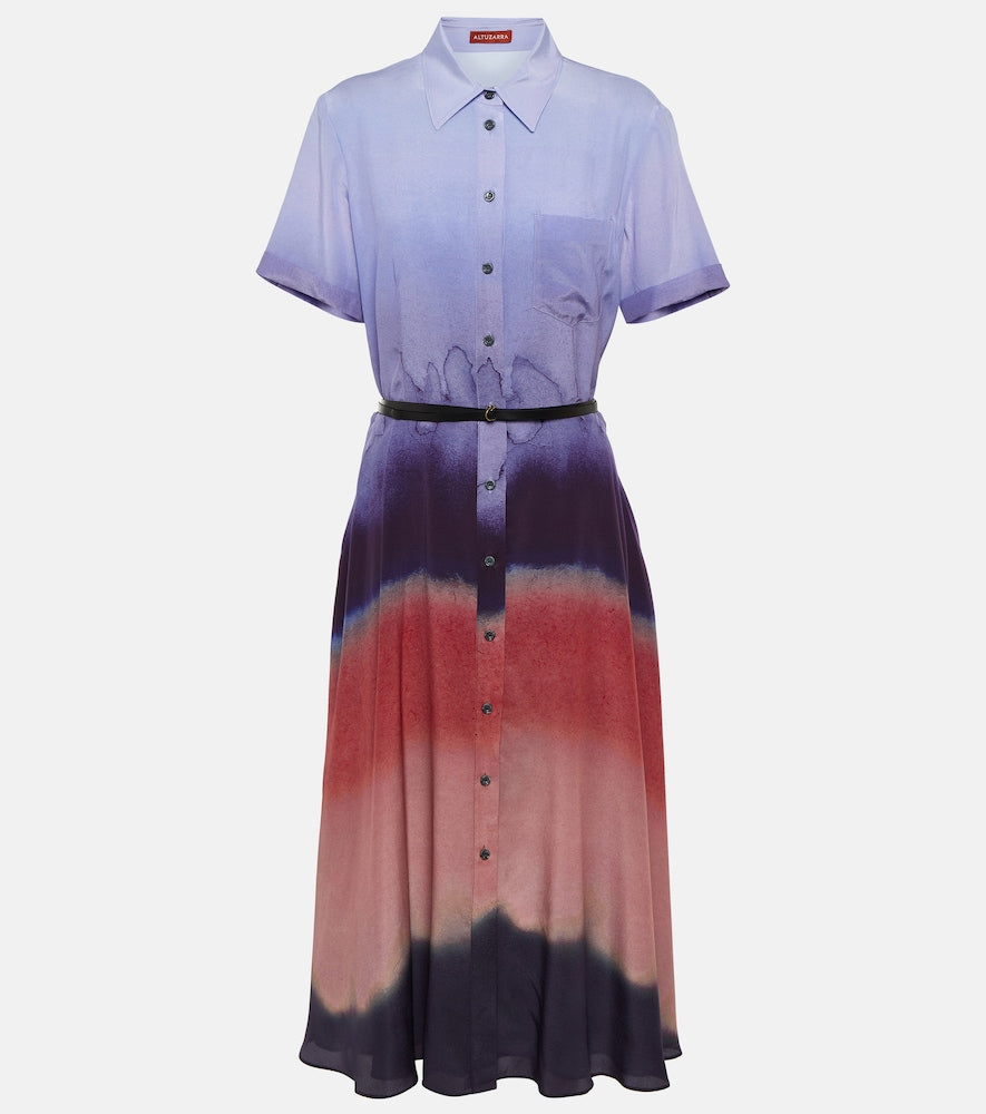 Altuzarra Kiera printed silk shirt dress. Altuzarra Kiera 印花真丝衬衫裙