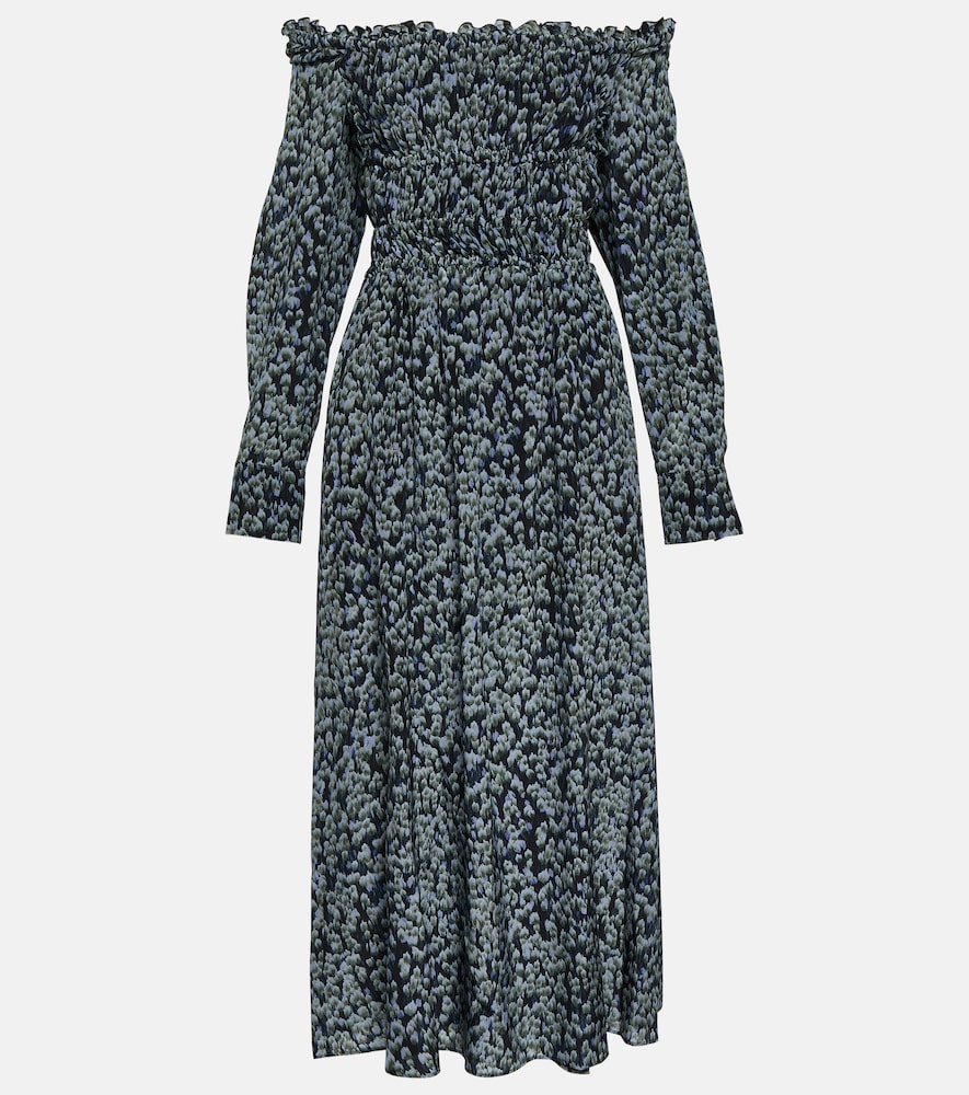 Altuzarra Lillian printed silk midi dress. Altuzarra Lillian 印花真丝中长连衣裙