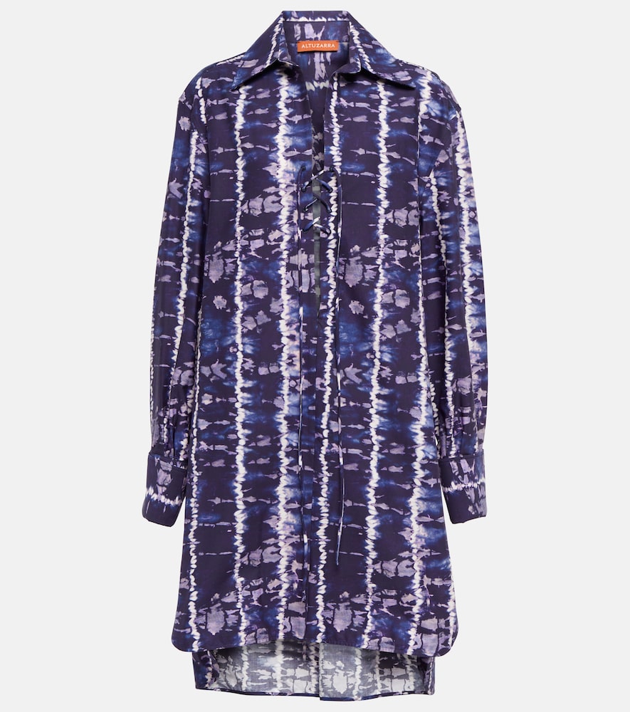 Altuzarra Nia printed cotton-blend shirt dress. Altuzarra Nia 印花棉混纺衬衫裙