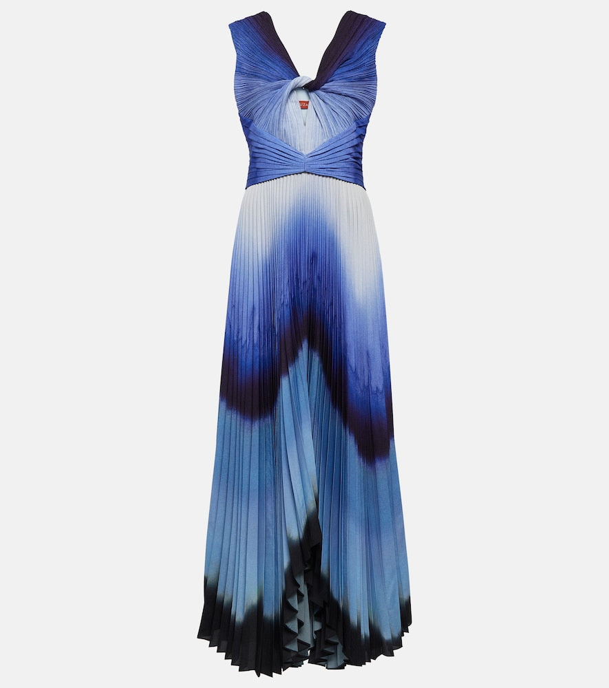 Altuzarra Printed pleated maxi dress. Altuzarra 印花褶皱长裙