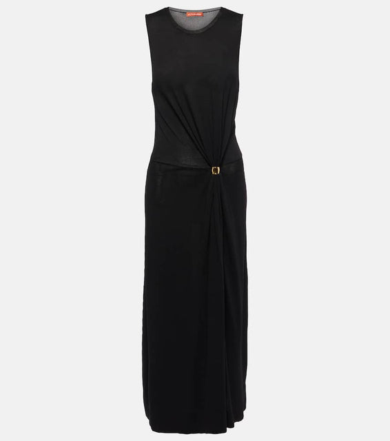 Altuzarra Saralien gathered jersey midi dress