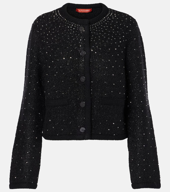 Altuzarra Tina crystal-embellished boucl√É¬© jacket