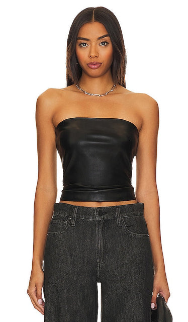 Amanda Uprichard Callie Tube Top in Black - Amanda Uprichard - Haut tube Callie en noir - Amanda Uprichard Callie 黑色抹胸上衣 - Amanda Uprichard Callie Tube Top in Schwarz - Amanda Uprichard Callie 튜브탑 블랙 색상 - Top a tubo Amanda Uprichard Callie in nero