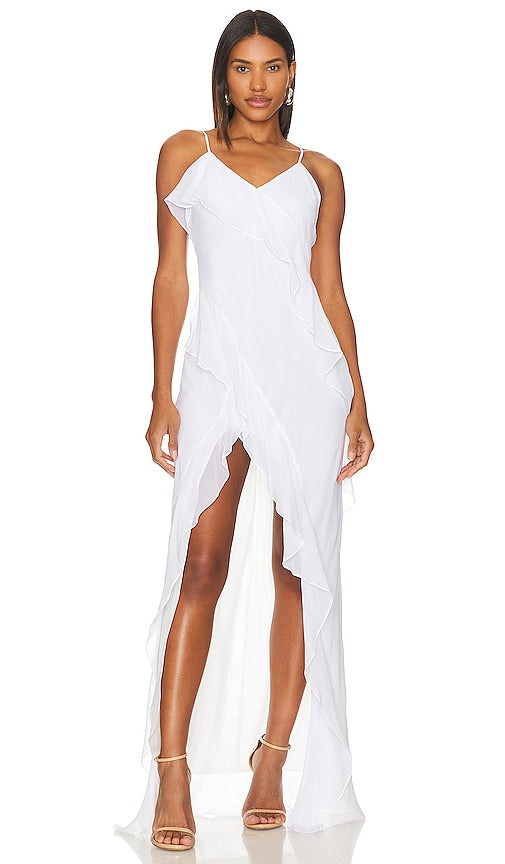 Amanda Uprichard Cassilda Gown in White - Robe Amanda Uprichard Cassilda en blanc - 阿曼达·乌普里查德·卡西尔达 (Amanda Uprichard) 白色礼服 - Amanda Uprichard Cassilda Kleid in Weiß - Amanda Uprichard Cassilda 드레스 화이트 색상 - Abito Amanda Uprichard Cassilda in bianco