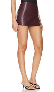 Amanda Uprichard Dale Skort in Wine
