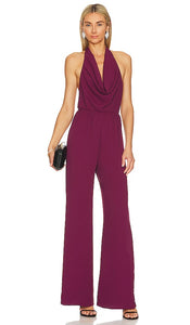 Amanda Uprichard Gracia Jumpsuit in Burgundy - Combinaison Amanda Uprichard Gracia en bordeaux - Amanda Uprichard Gracia 勃艮第连身裤 - Amanda Uprichard Gracia Jumpsuit in Burgund - Amanda Uprichard Gracia 점프수트 - Tuta Amanda Uprichard Gracia in Borgogna