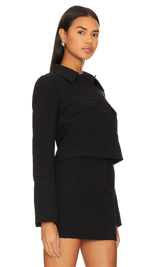 Amanda Uprichard Lucas Jacket in Black