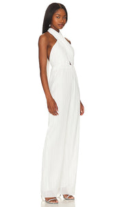 Amanda Uprichard Rivera Jumpsuit in White