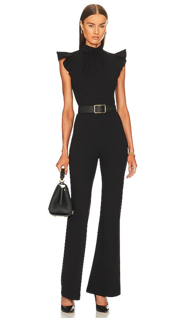 Amanda Uprichard X REVOLVE Davina Jumpsuit in Black - Amanda Uprichard X REVOLVE Combinaison Davina en Noir - Amanda Uprichard X REVOLVE Davina 黑色连身裤 - Amanda Uprichard X REVOLVE Davina Jumpsuit in Schwarz - Amanda Uprichard X REVOLVE Davina 점프수트 블랙 색상 - Tuta Amanda Uprichard X REVOLVE Davina in nero