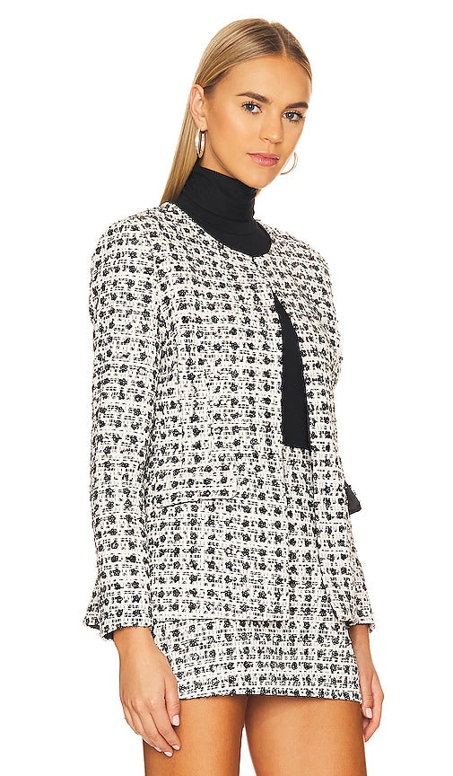 Amanda Uprichard X REVOLVE Kenny Blazer in Black & White