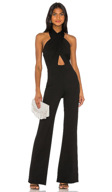 Amanda Uprichard X REVOLVE Zahara Jumpsuit in Black - Amanda Uprichard X REVOLVE Combinaison Zahara en Noir - Amanda Uprichard X REVOLVE Zahara 黑色连身裤 - Amanda Uprichard X REVOLVE Zahara Jumpsuit in Schwarz - Amanda Uprichard X REVOLVE Zahara 점프수트 블랙 색상 - Tuta Amanda Uprichard X REVOLVE Zahara in nero