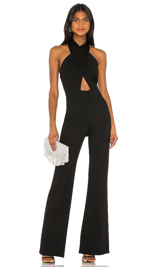 Amanda Uprichard X REVOLVE Zahara Jumpsuit in Black - Amanda Uprichard X REVOLVE Combinaison Zahara en Noir - Amanda Uprichard X REVOLVE Zahara 黑色连身裤 - Amanda Uprichard X REVOLVE Zahara Jumpsuit in Schwarz - Amanda Uprichard X REVOLVE Zahara 점프수트 블랙 색상 - Tuta Amanda Uprichard X REVOLVE Zahara in nero