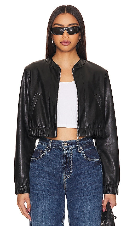 Amanda Uprichard X Revolve Pratt Jacket in Black