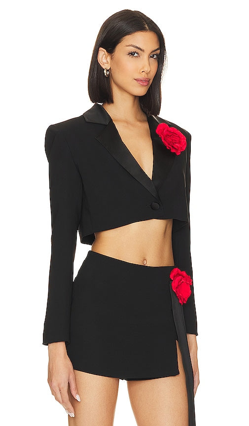 Amanda Uprichard X Revolve Romeo Blazer in Black